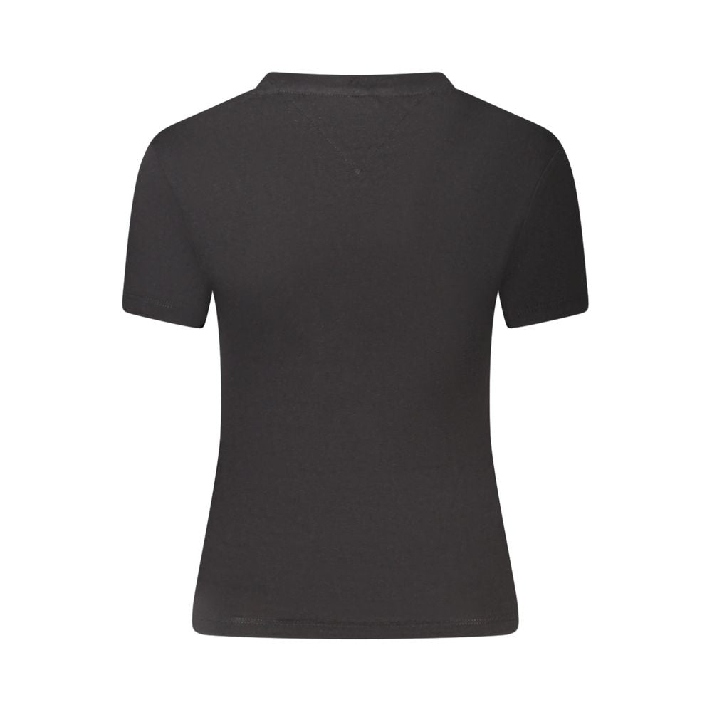 T-shirt Tommy Hilfiger en coton noir pour femme