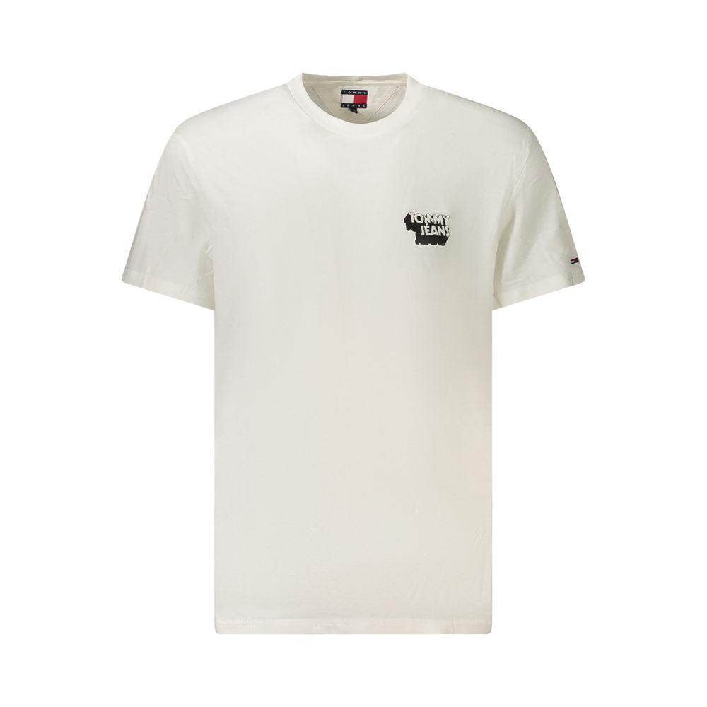 Tommy Hilfiger Weißes Baumwolle Männer T-Shirt