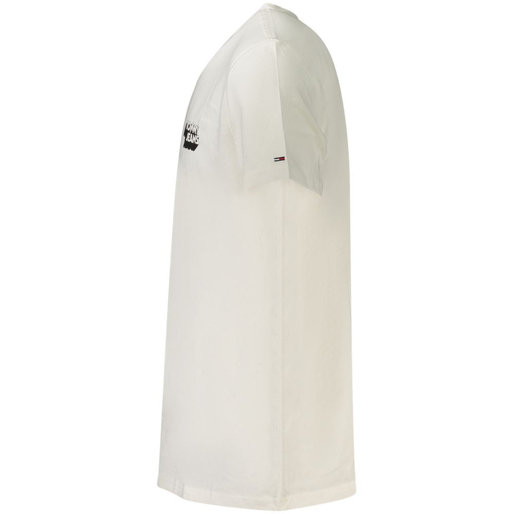 Tommy Hilfiger Weißes Baumwolle Männer T-Shirt