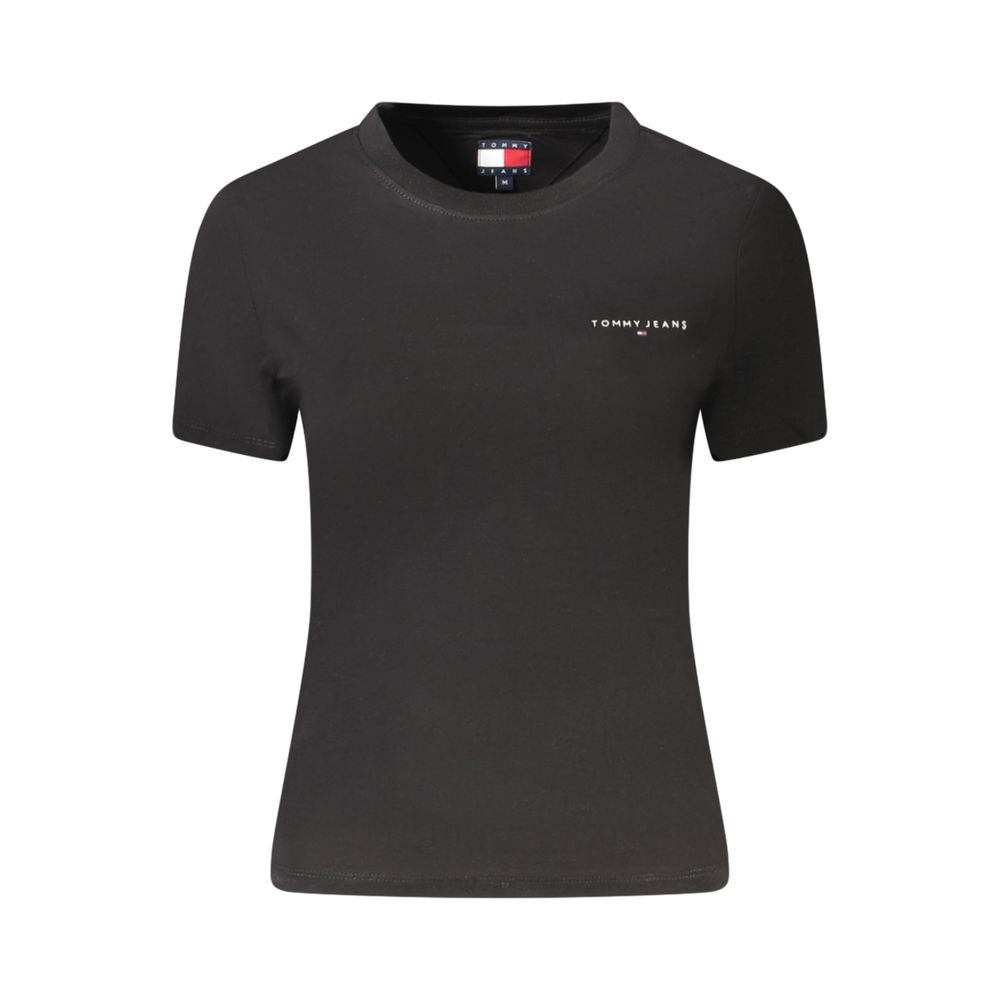 Tommy Hilfiger Baumwoll-T-Shirt in Schwarz