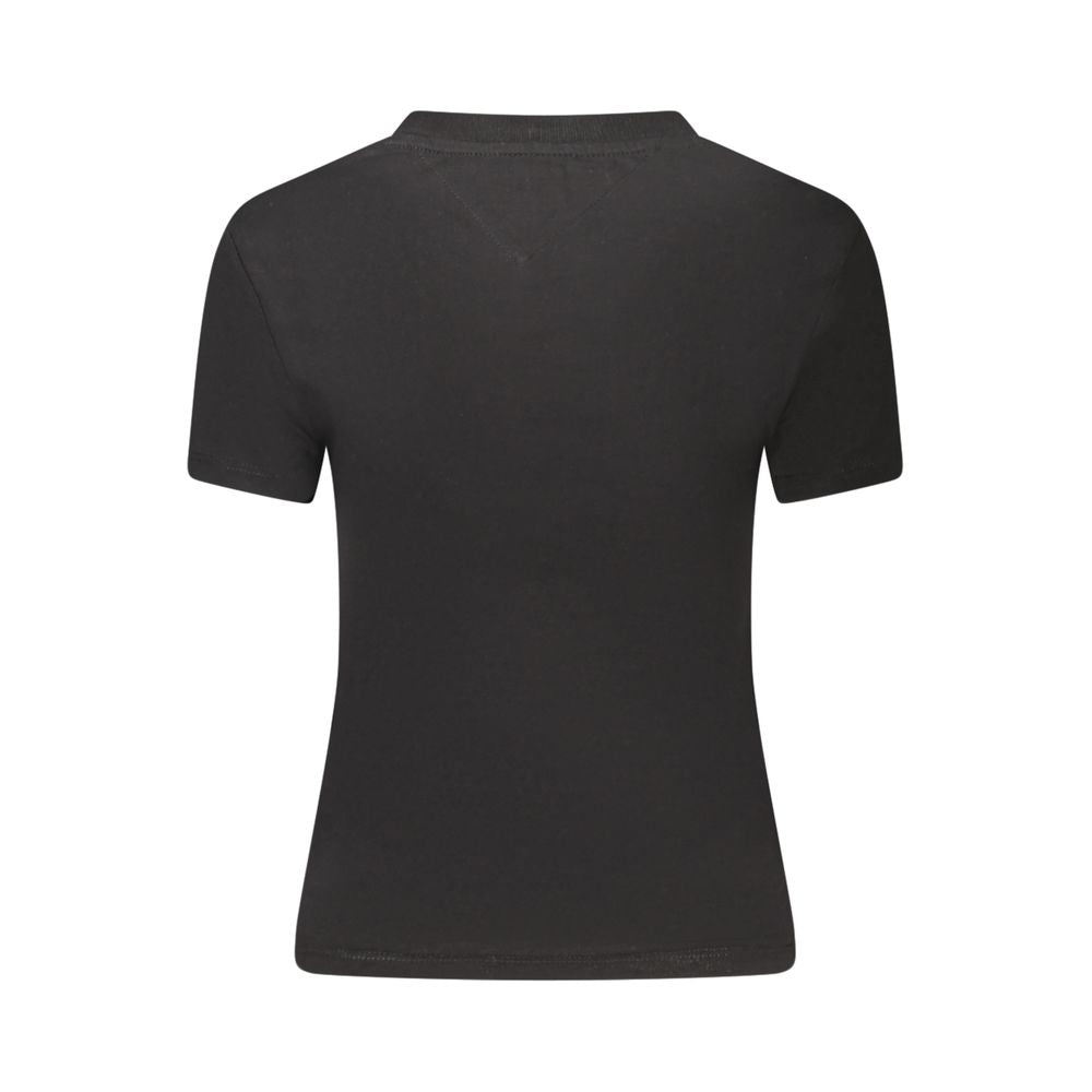 Tommy Hilfiger Baumwoll-T-Shirt in Schwarz