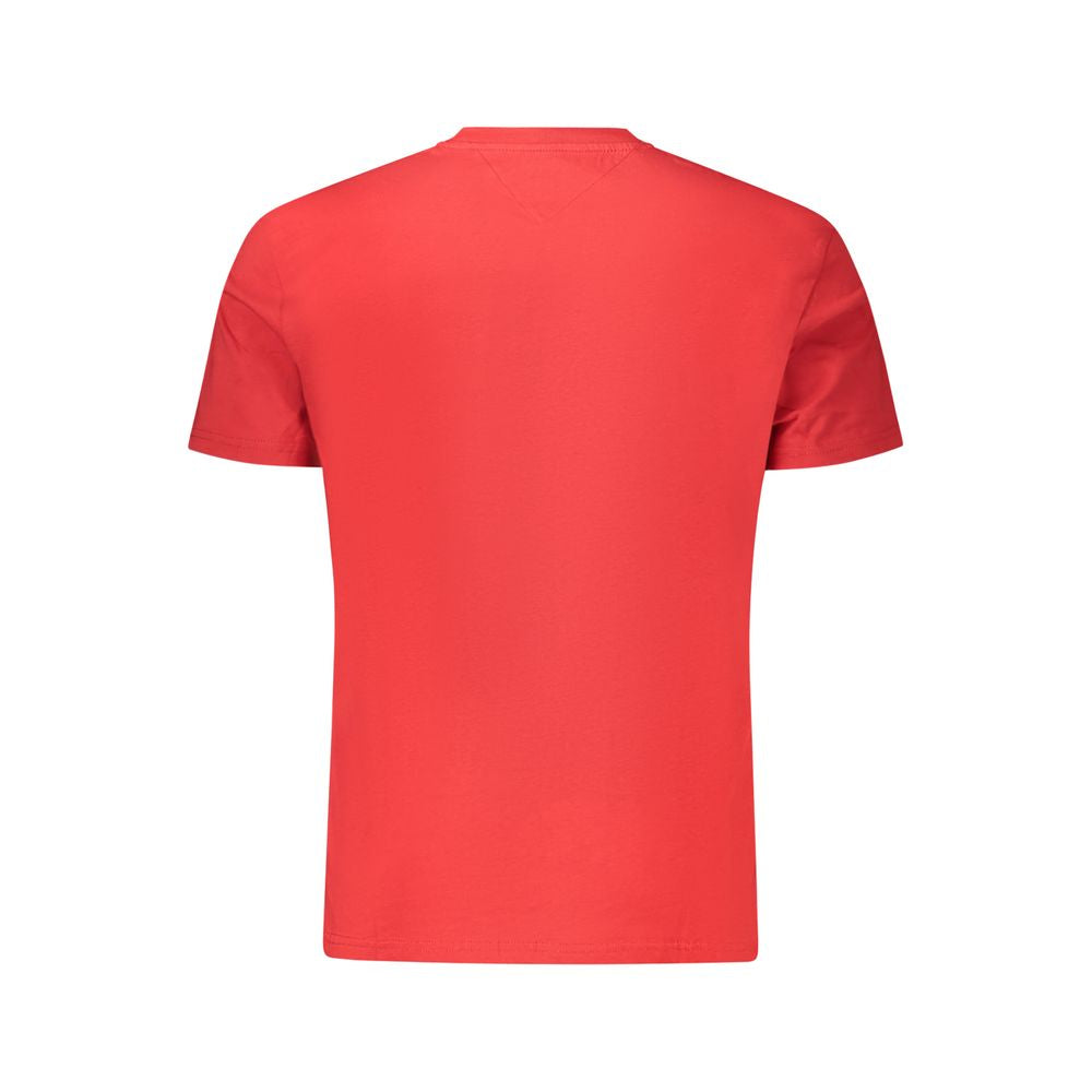 Tommy Hilfiger Rotes Baumwolle Männer T-Shirt