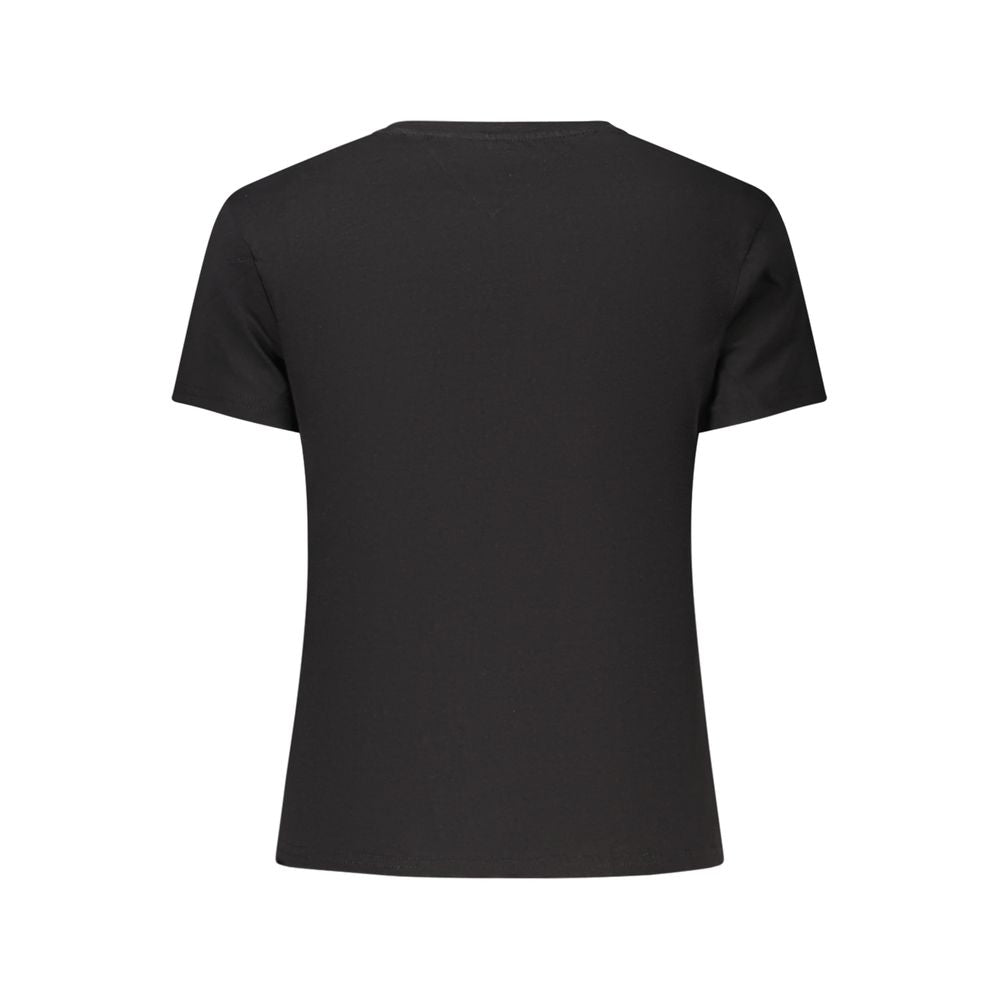 Tommy Hilfiger Schwarzes Baumwoll-T-Shirt