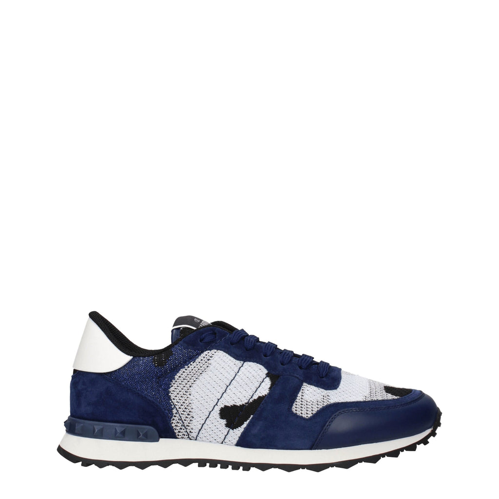 Valentino Garavani Graue Sportliche Turnschuhe aus Stoff