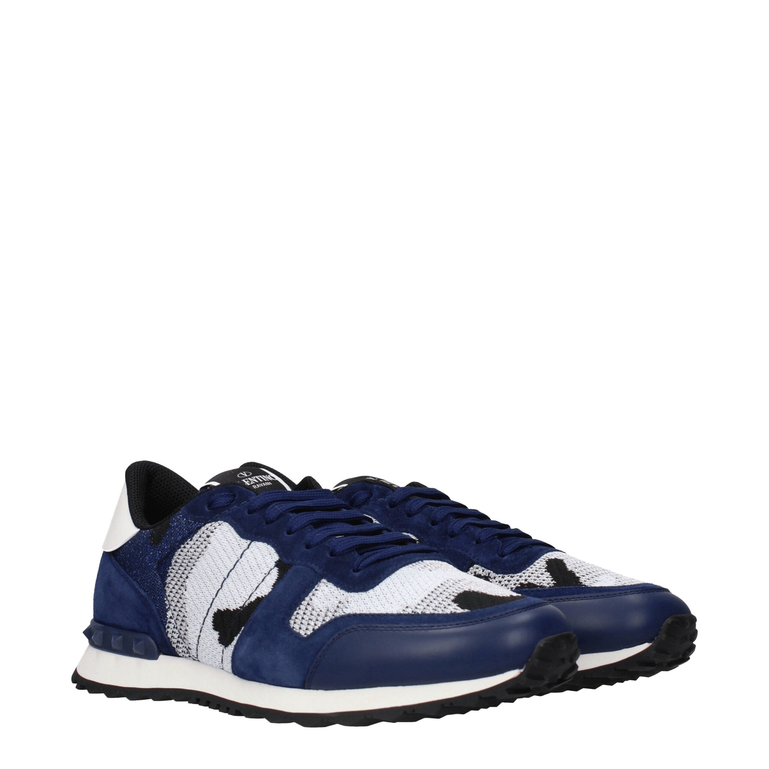 Valentino Garavani Graue Sportliche Turnschuhe aus Stoff