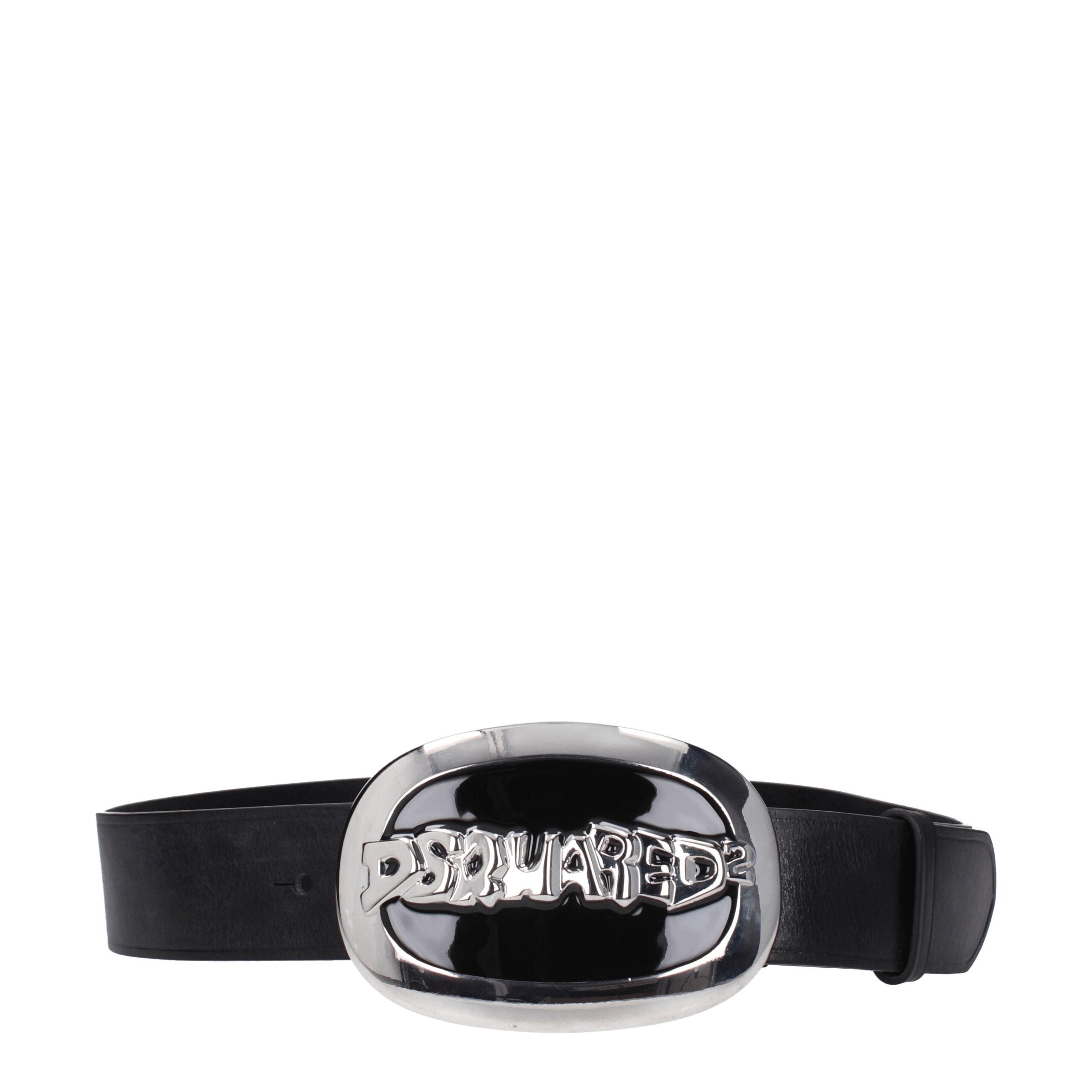 Dsquared² Schwarzer Ledergürtel
