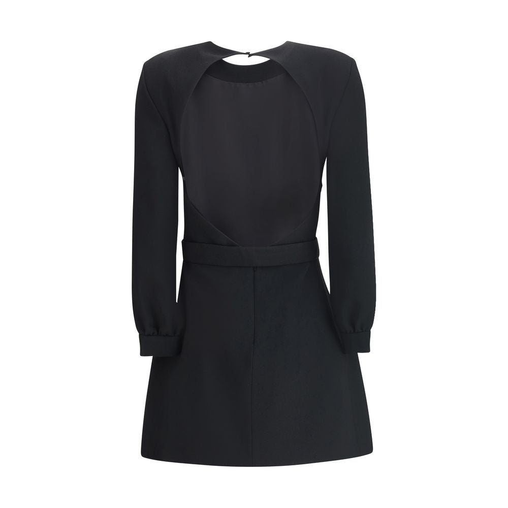 Saint Laurent Schwarzes Cocktailkleid aus Viskose
