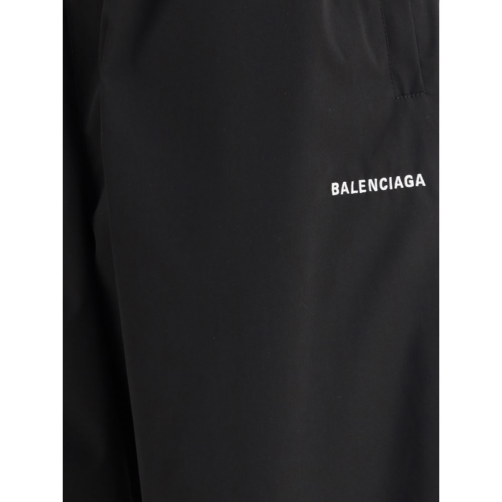 Balenciaga Schwarze Polyester-Hose für jeden Tag