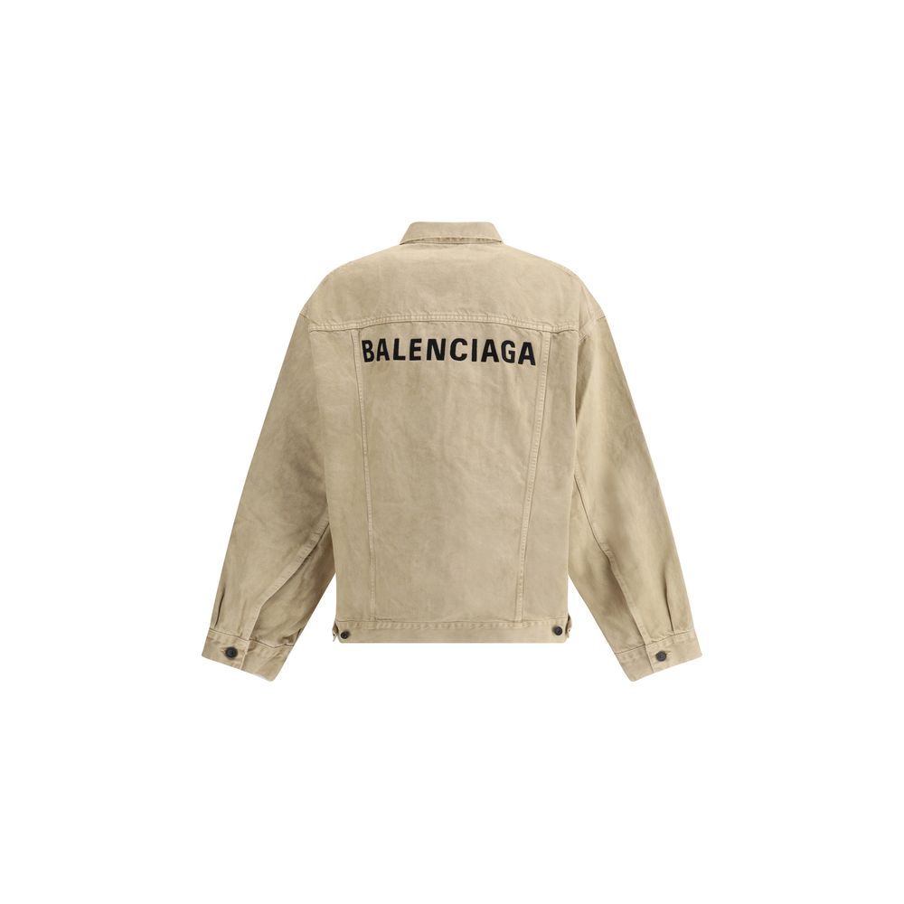 Balenciaga Beige Baumwoll-Jeansjacke