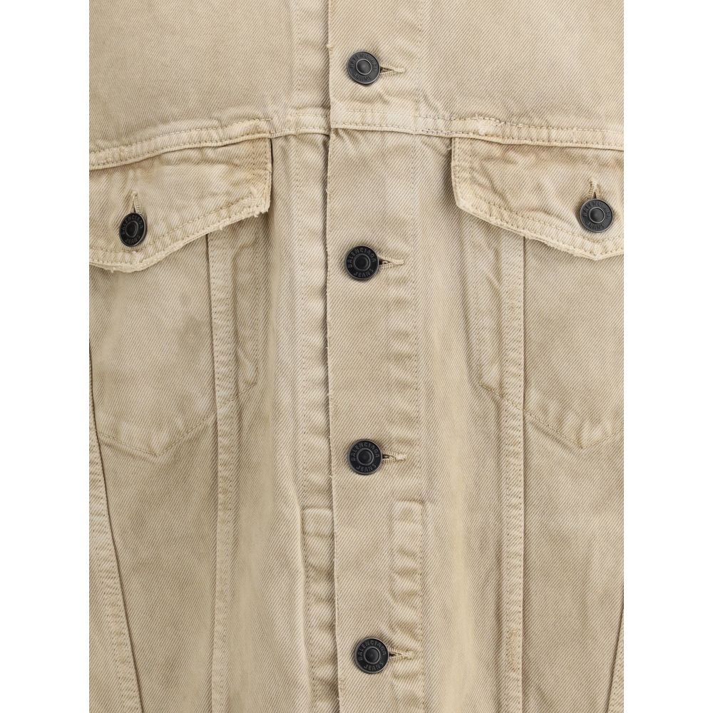 Balenciaga Beige Baumwoll-Jeansjacke
