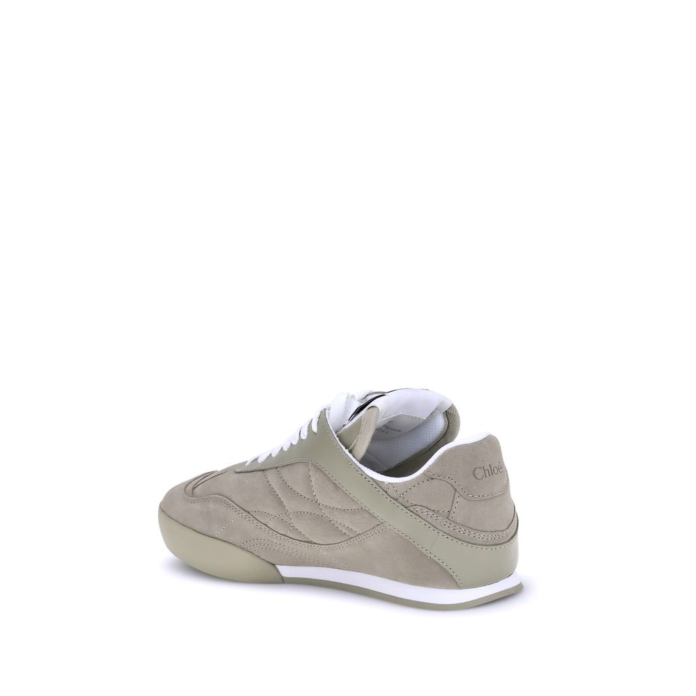 Chloé Beige Sneaker aus Kalb-Leder Bos Taurus mit niedrigem Schaft