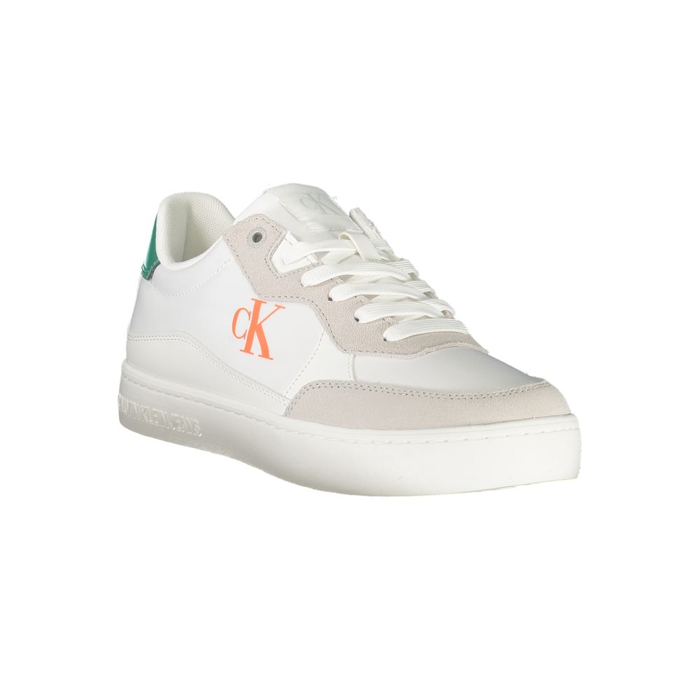 Calvin Klein Weißes Leder Herren Sneaker
