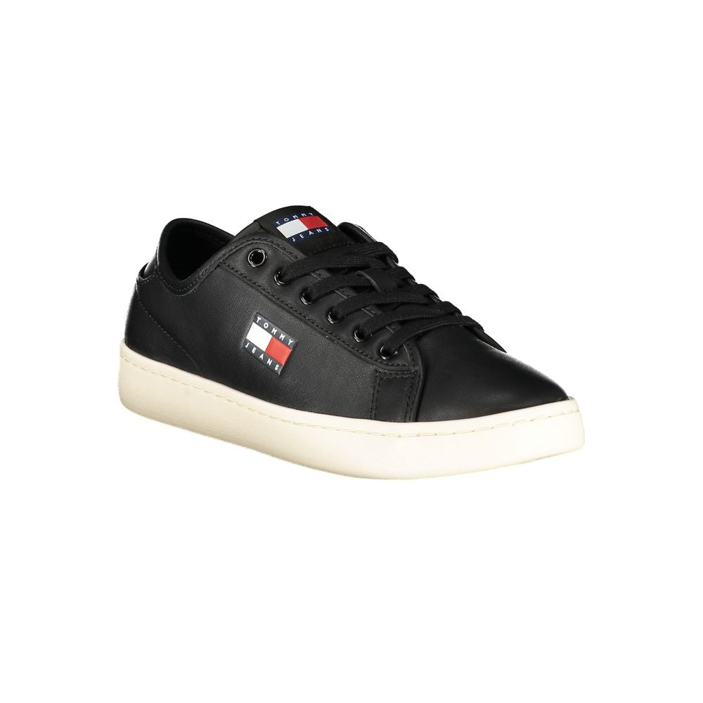 Baskets Tommy Hilfiger en cuir noir pour femmes