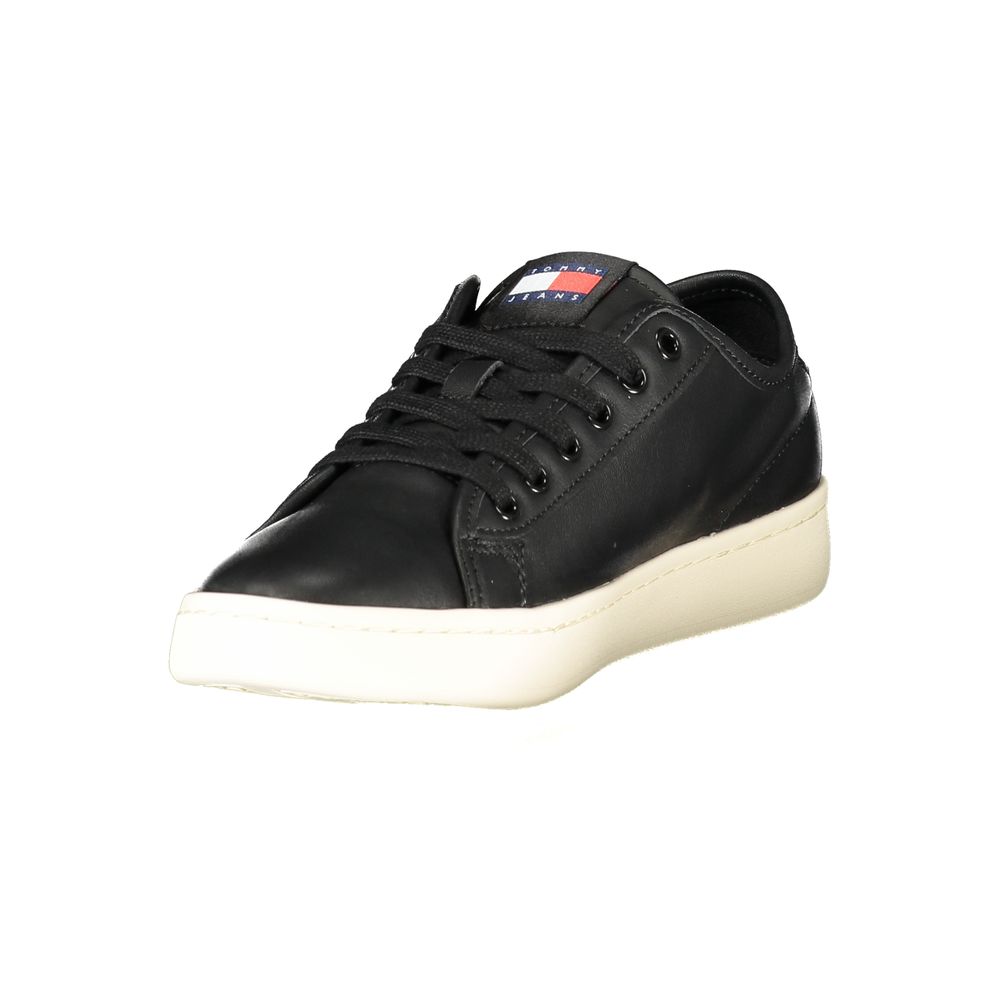 Baskets Tommy Hilfiger en cuir noir pour femmes