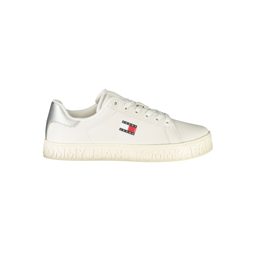 Baskets Tommy Hilfiger en cuir blanc pour femmes
