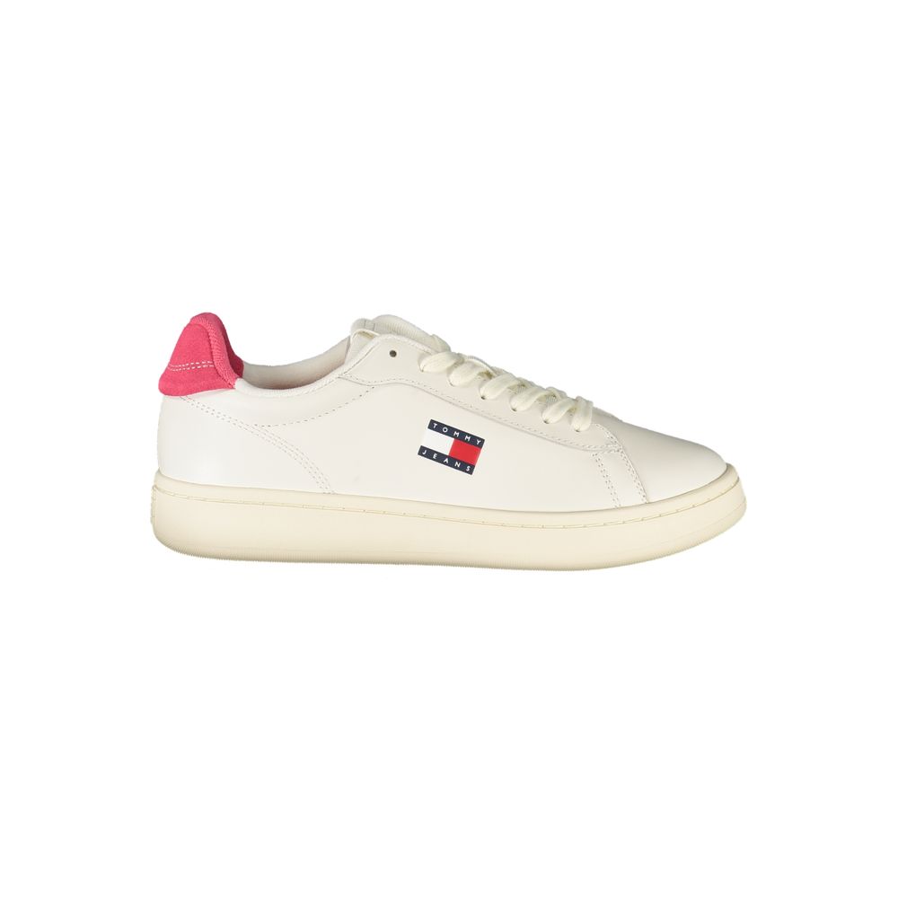 Baskets Tommy Hilfiger en cuir blanc pour femmes