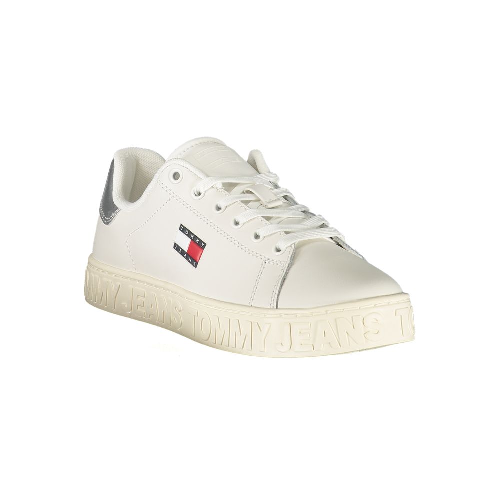 Baskets Tommy Hilfiger en cuir blanc pour femmes