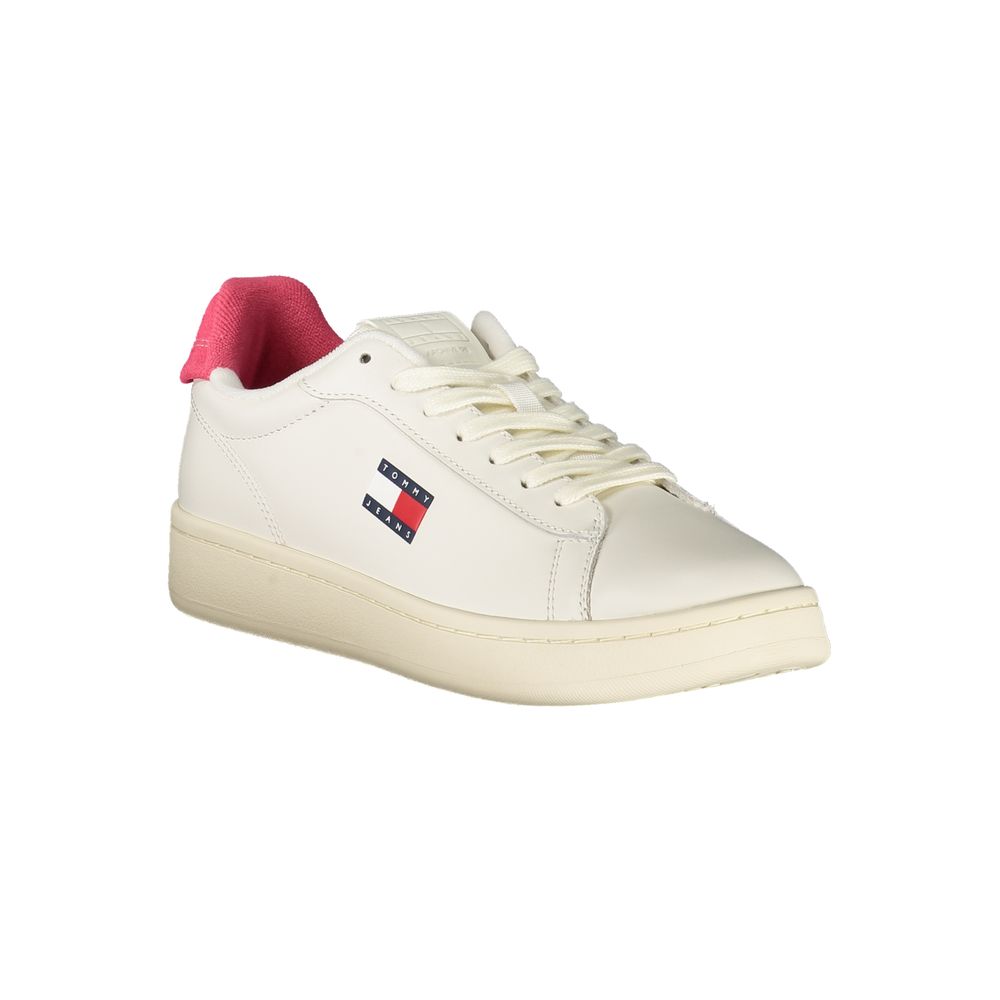 Baskets Tommy Hilfiger en cuir blanc pour femmes