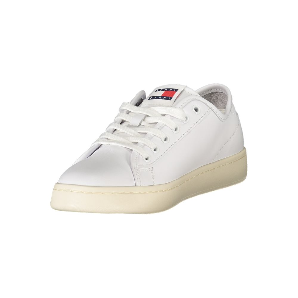 Baskets Tommy Hilfiger en cuir blanc pour femmes