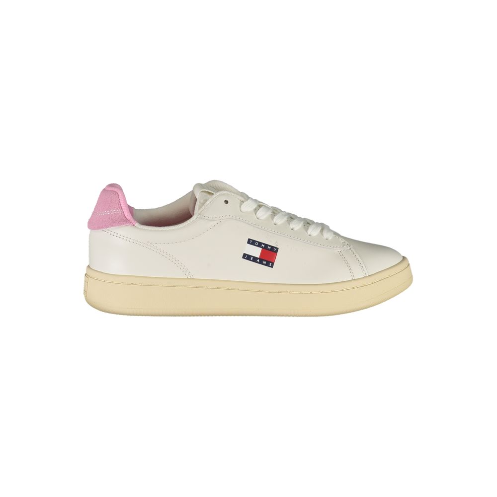 Baskets Tommy Hilfiger en cuir blanc pour femmes