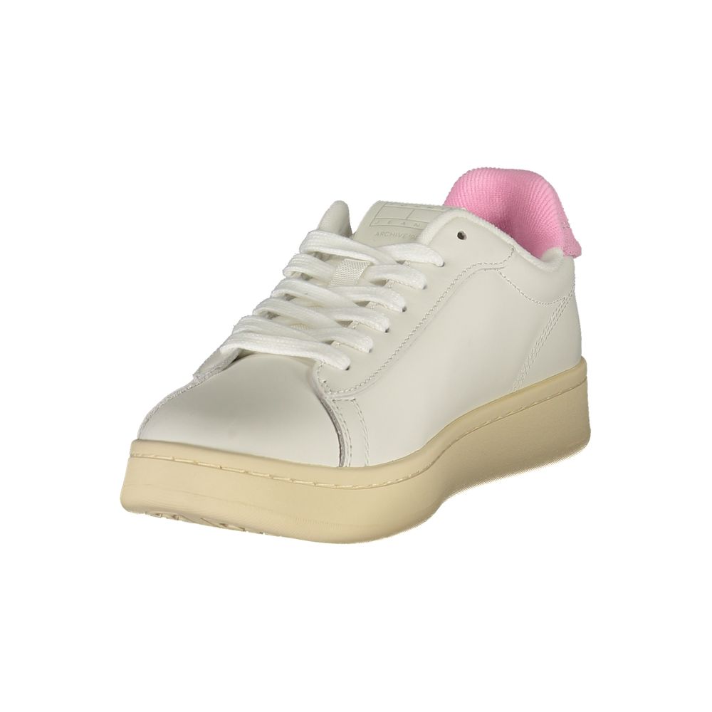 Baskets Tommy Hilfiger en cuir blanc pour femmes