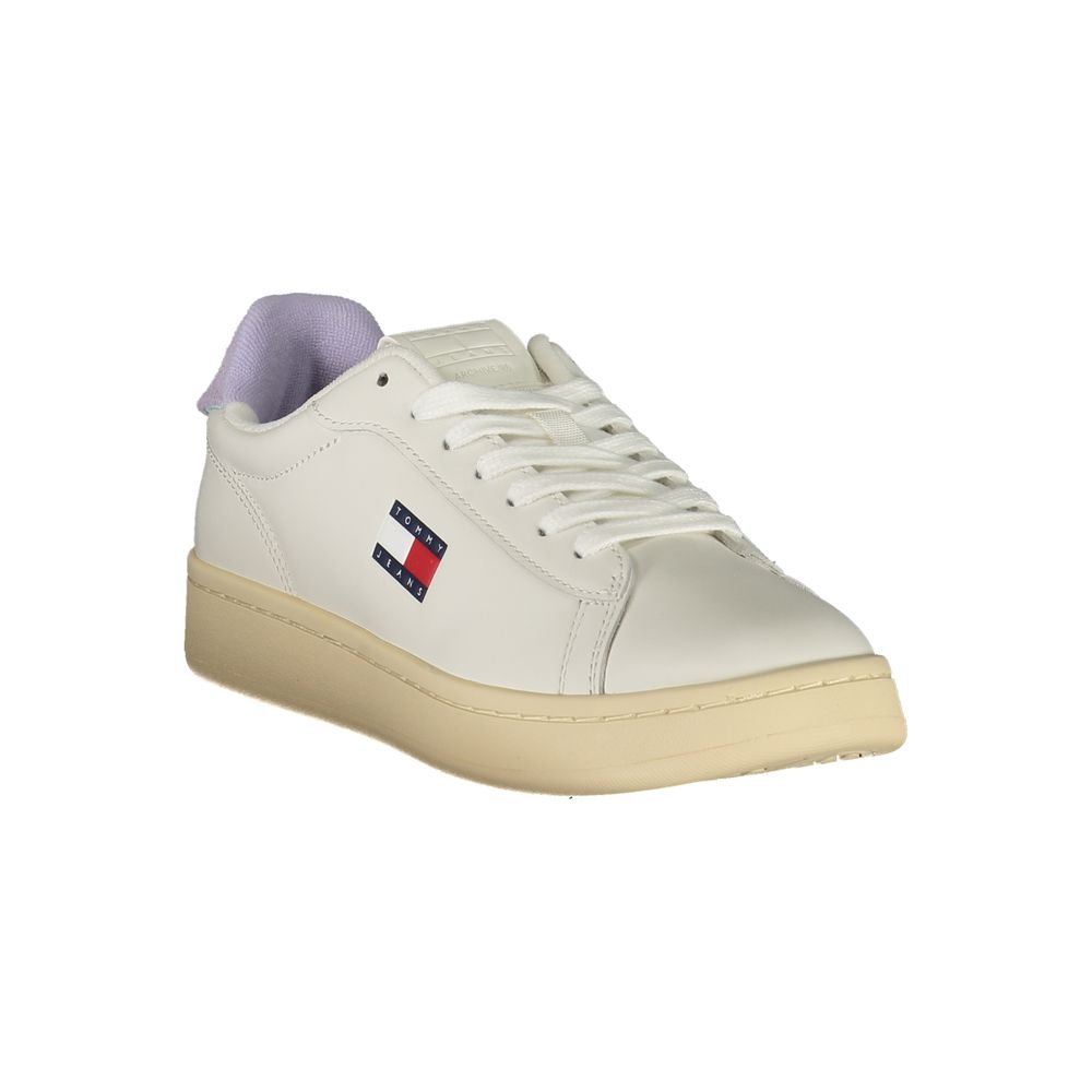 Baskets Tommy Hilfiger en cuir blanc pour femmes