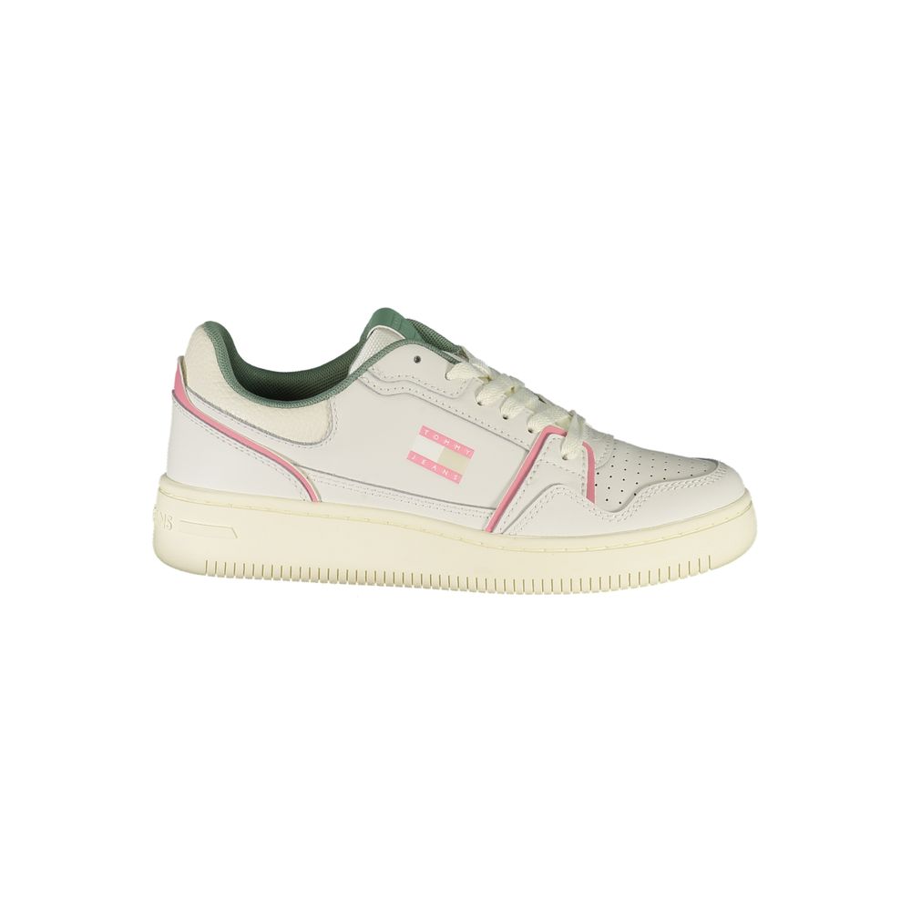 Baskets Tommy Hilfiger en cuir blanc pour femmes