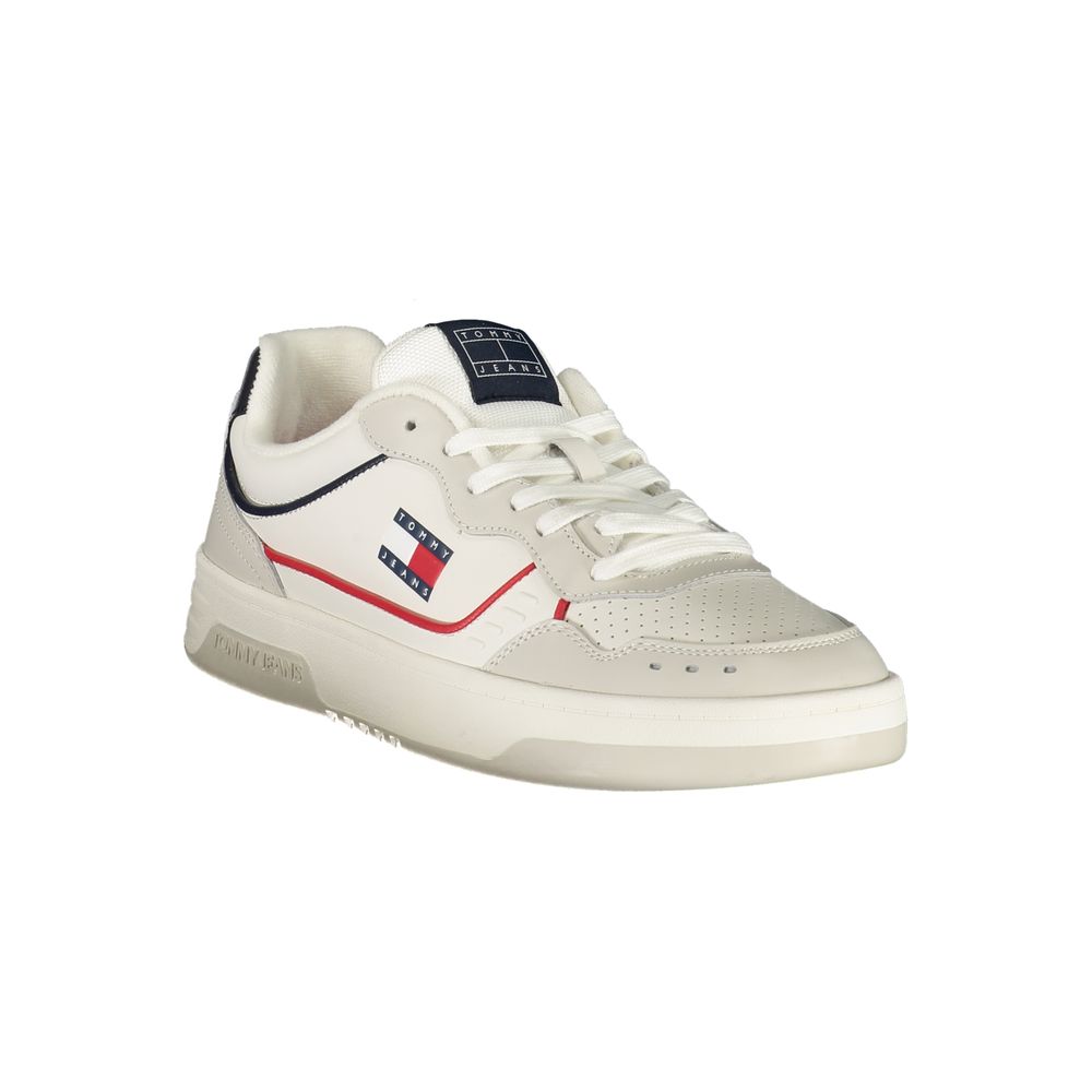Tommy Hilfiger Weißes Leder Herren Sneaker