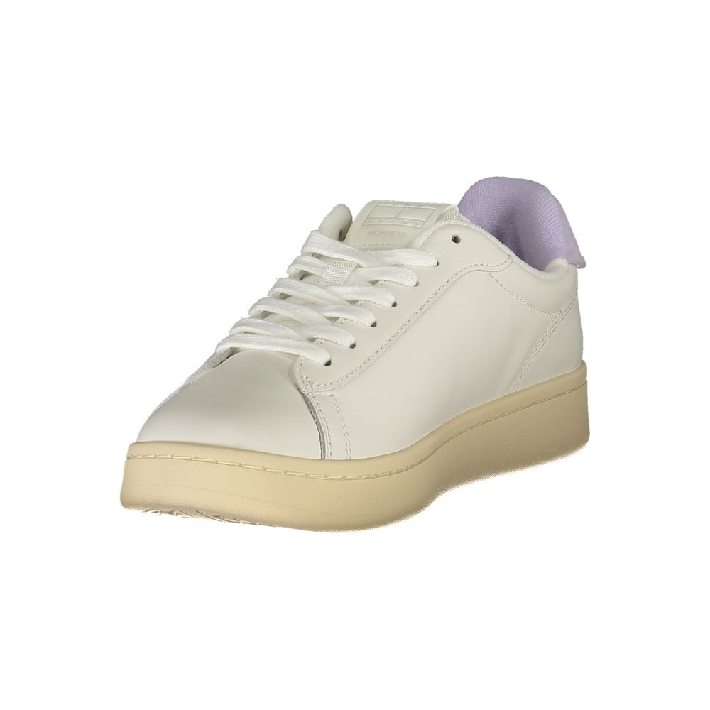 Baskets Tommy Hilfiger en cuir blanc pour femmes