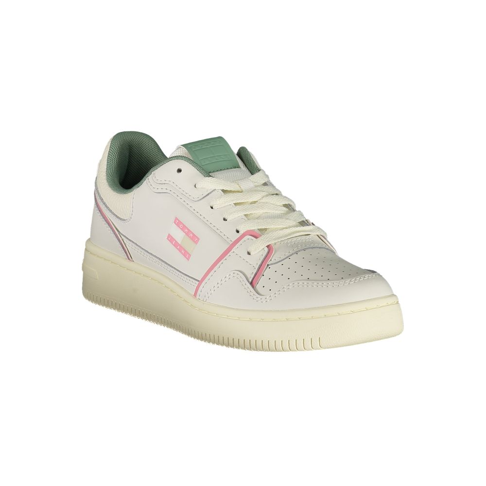 Baskets Tommy Hilfiger en cuir blanc pour femmes