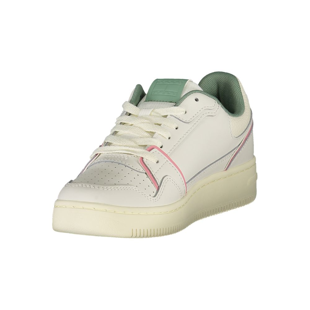 Baskets Tommy Hilfiger en cuir blanc pour femmes