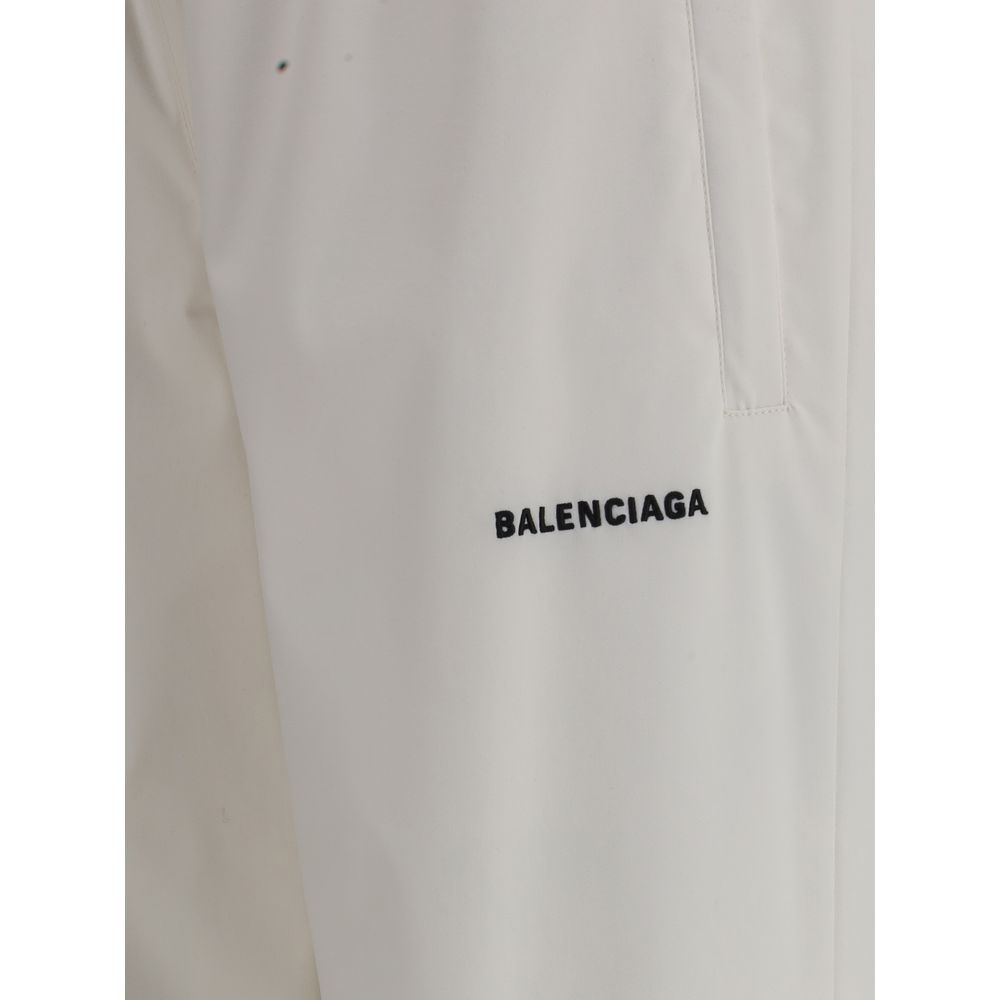 Balenciaga Weiße Polyester-Jogginghose (Trainingshose)