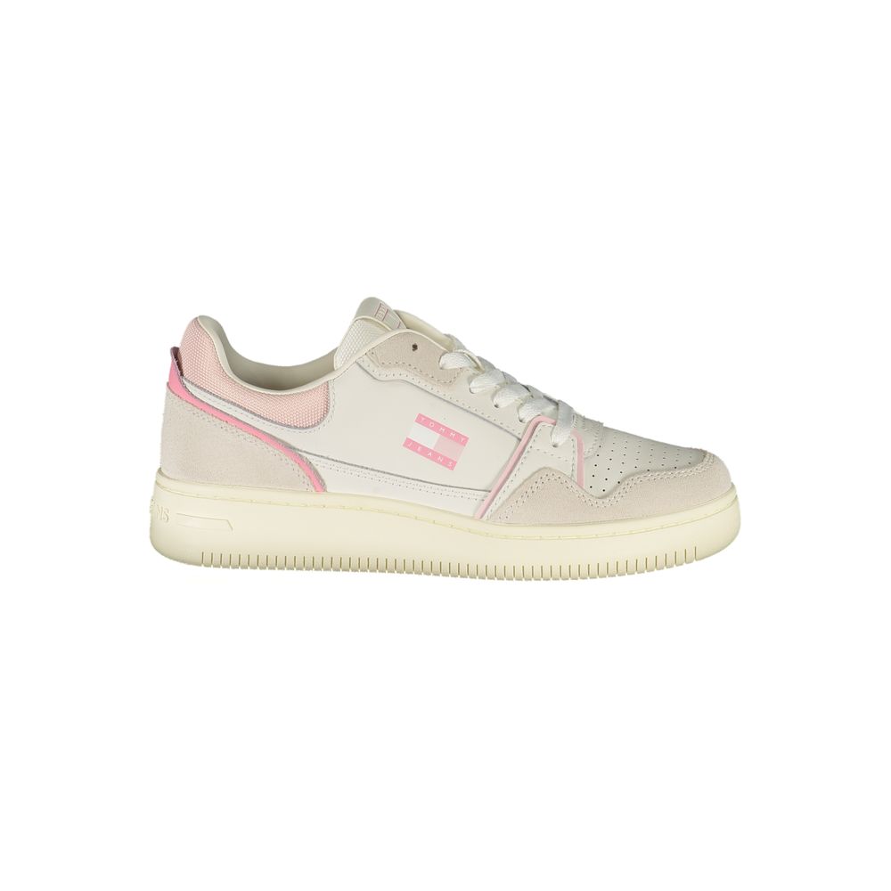 Baskets Tommy Hilfiger en cuir blanc pour femmes