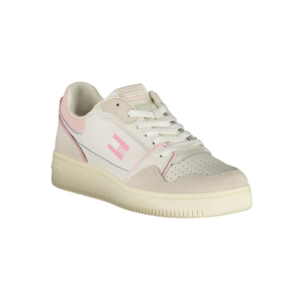 Baskets Tommy Hilfiger en cuir blanc pour femmes
