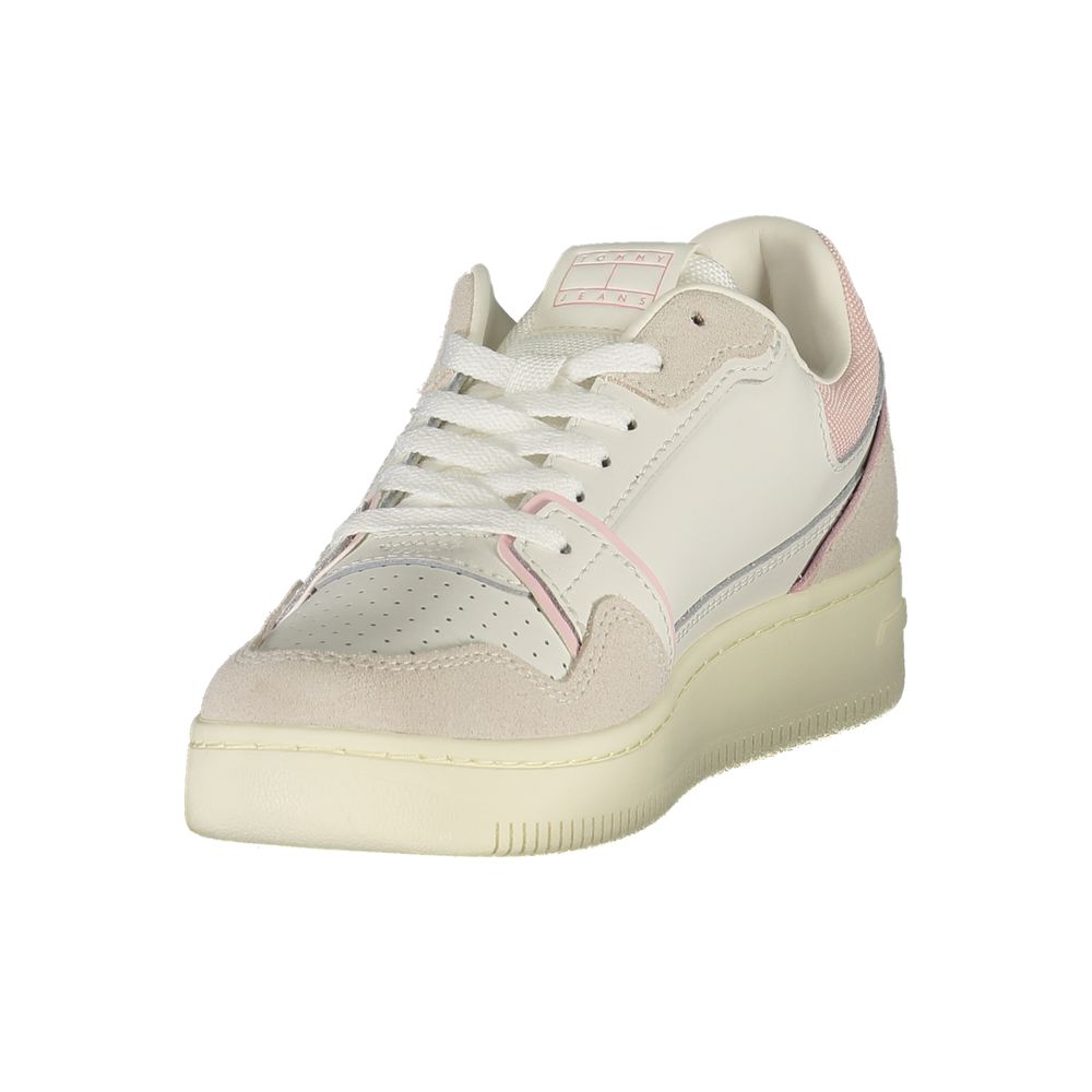 Baskets Tommy Hilfiger en cuir blanc pour femmes