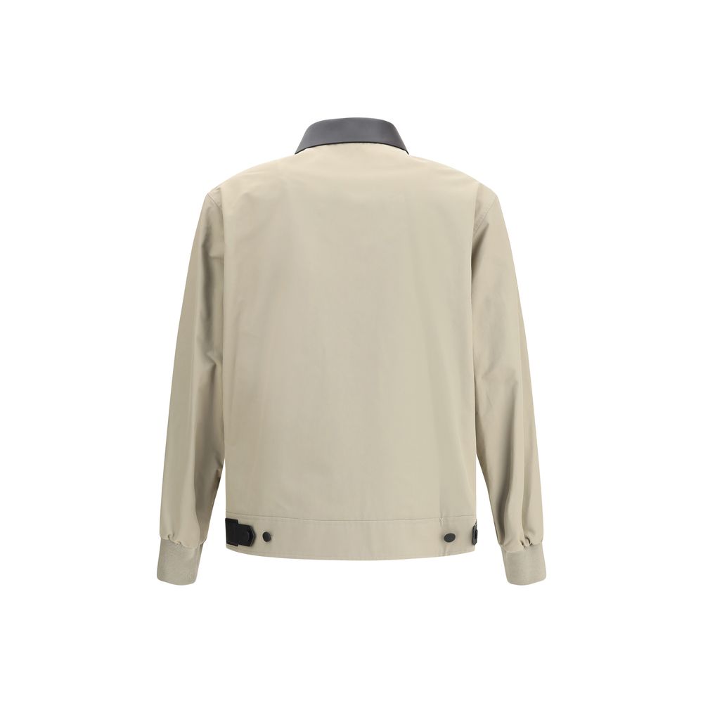Givenchy cotton Harrington jacket with leather details