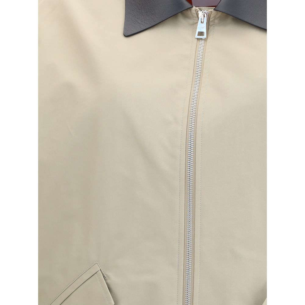 Givenchy cotton Harrington jacket with leather details