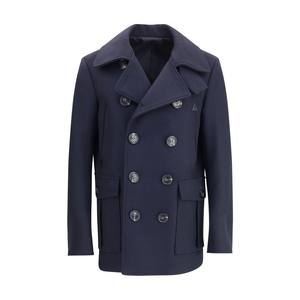 Dsquared² Blauer Wollmantel