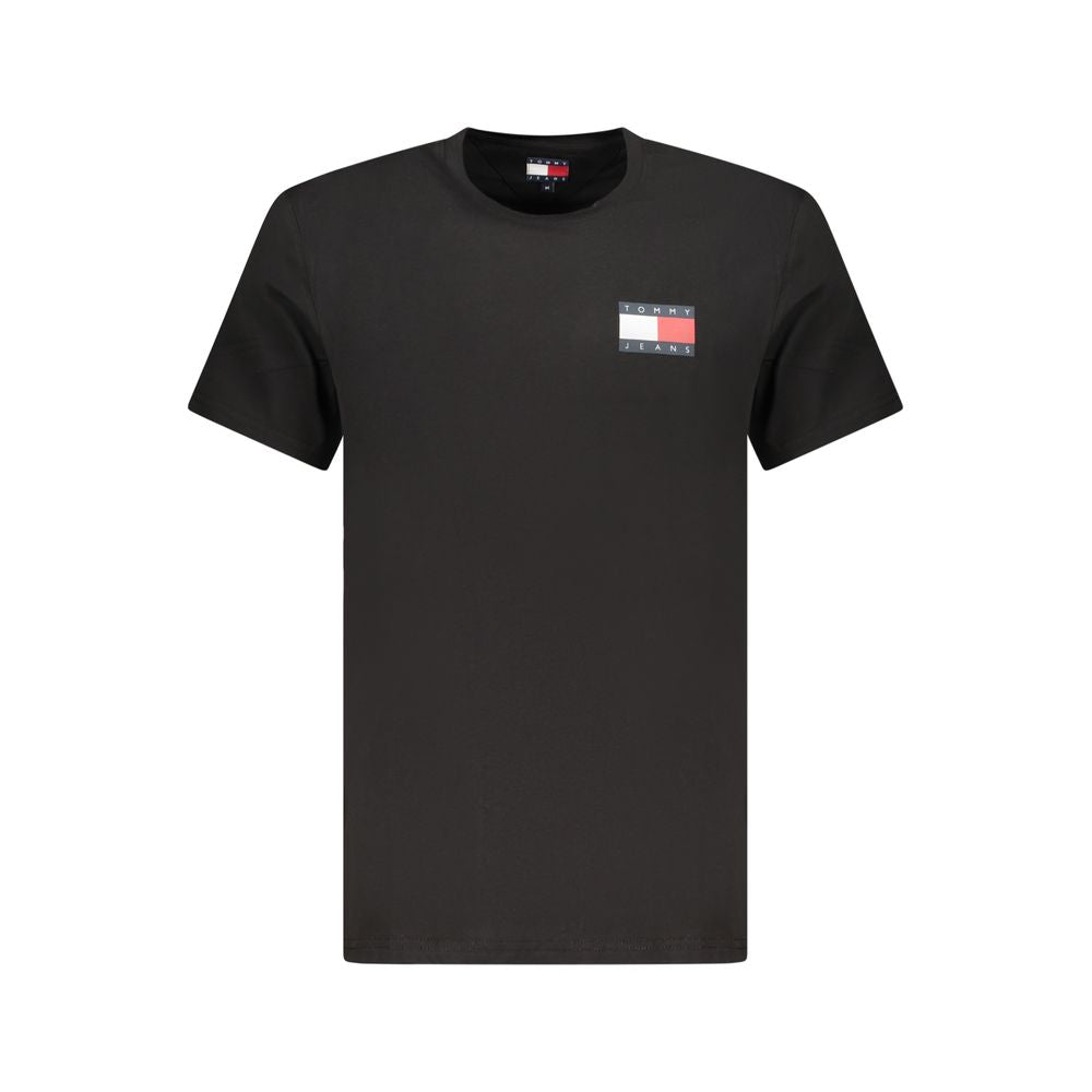 Tommy Hilfiger Baumwoll-T-Shirt in Schwarz