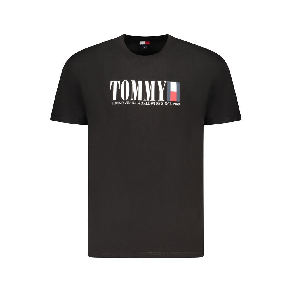Tommy Hilfiger Baumwoll-T-Shirt in Schwarz
