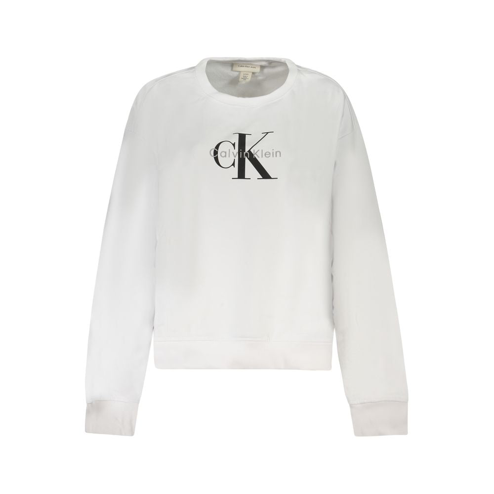 Calvin Klein Weißer Baumwollpullover für Frauen