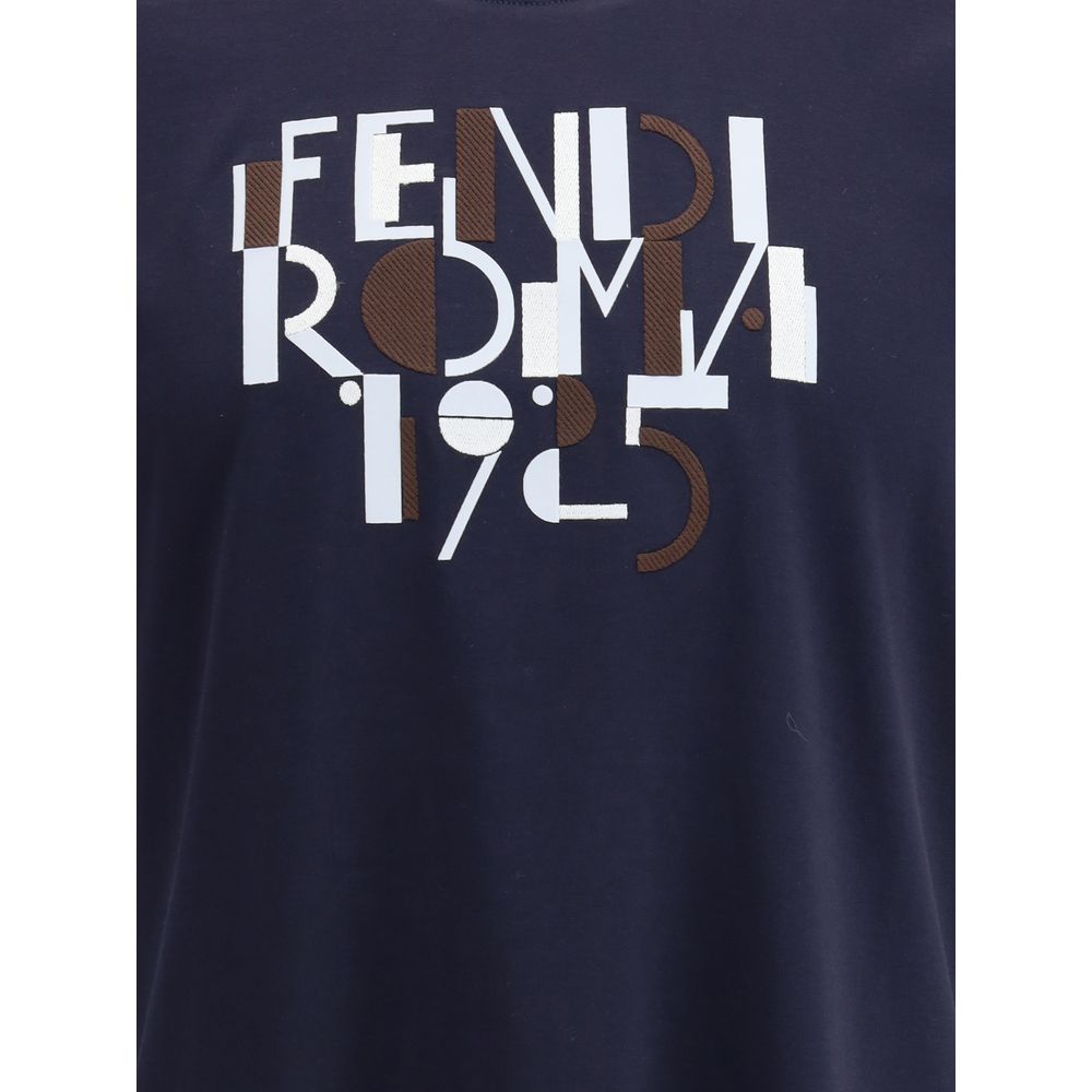 Fendi Baumwoll-T-Shirt in Blau