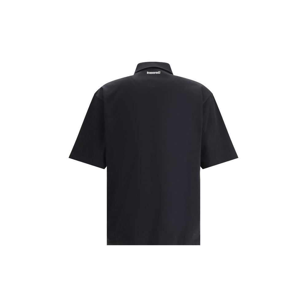 Dsquared² Schwarzes Baumwoll-Poloshirt