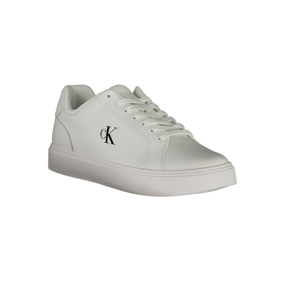 Calvin Klein Weißes Leder Herren Sneaker