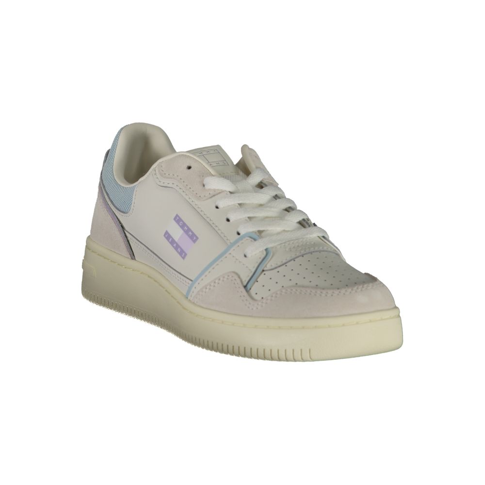 Baskets Tommy Hilfiger en cuir blanc pour femmes