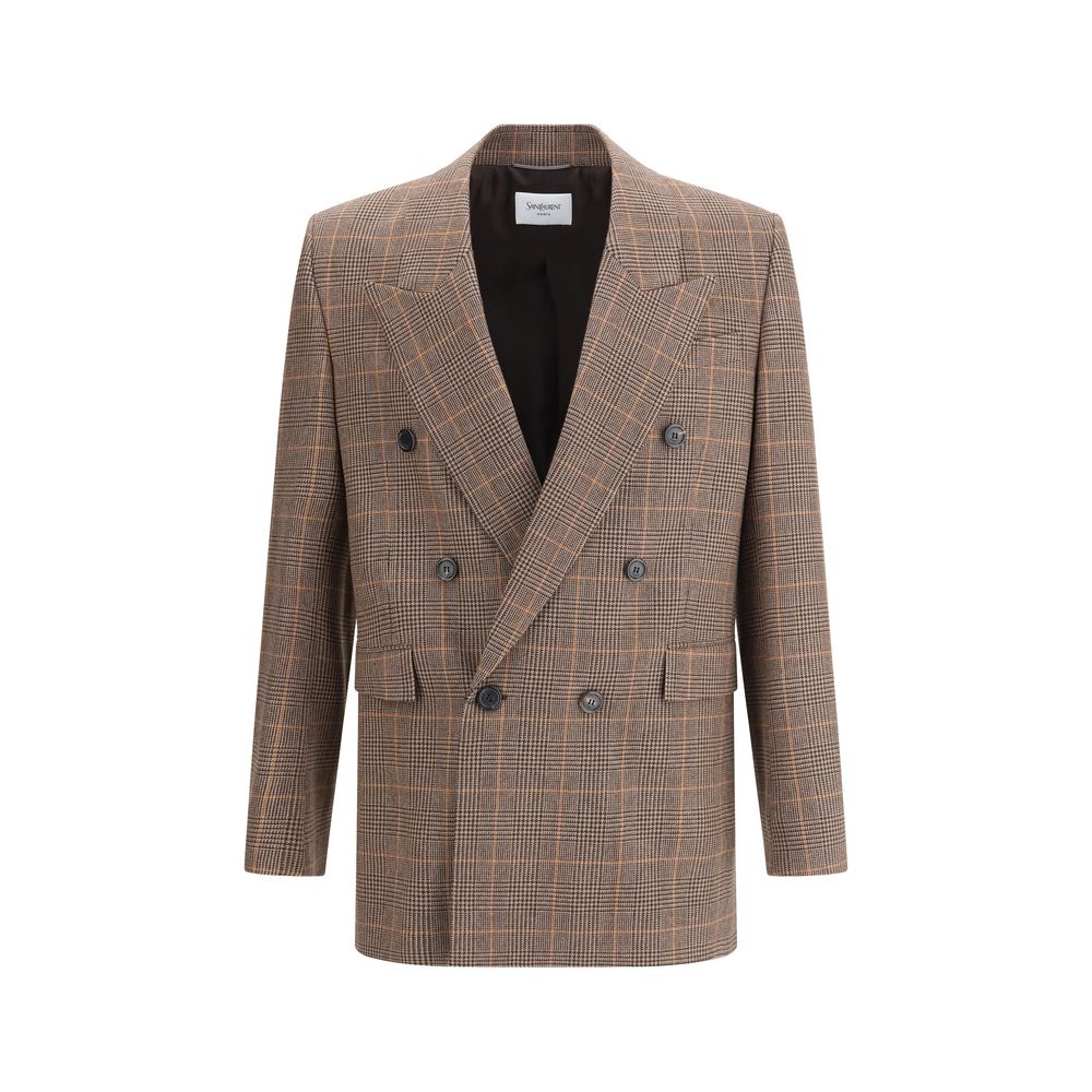 Saint Laurent Beiger Wollblazer