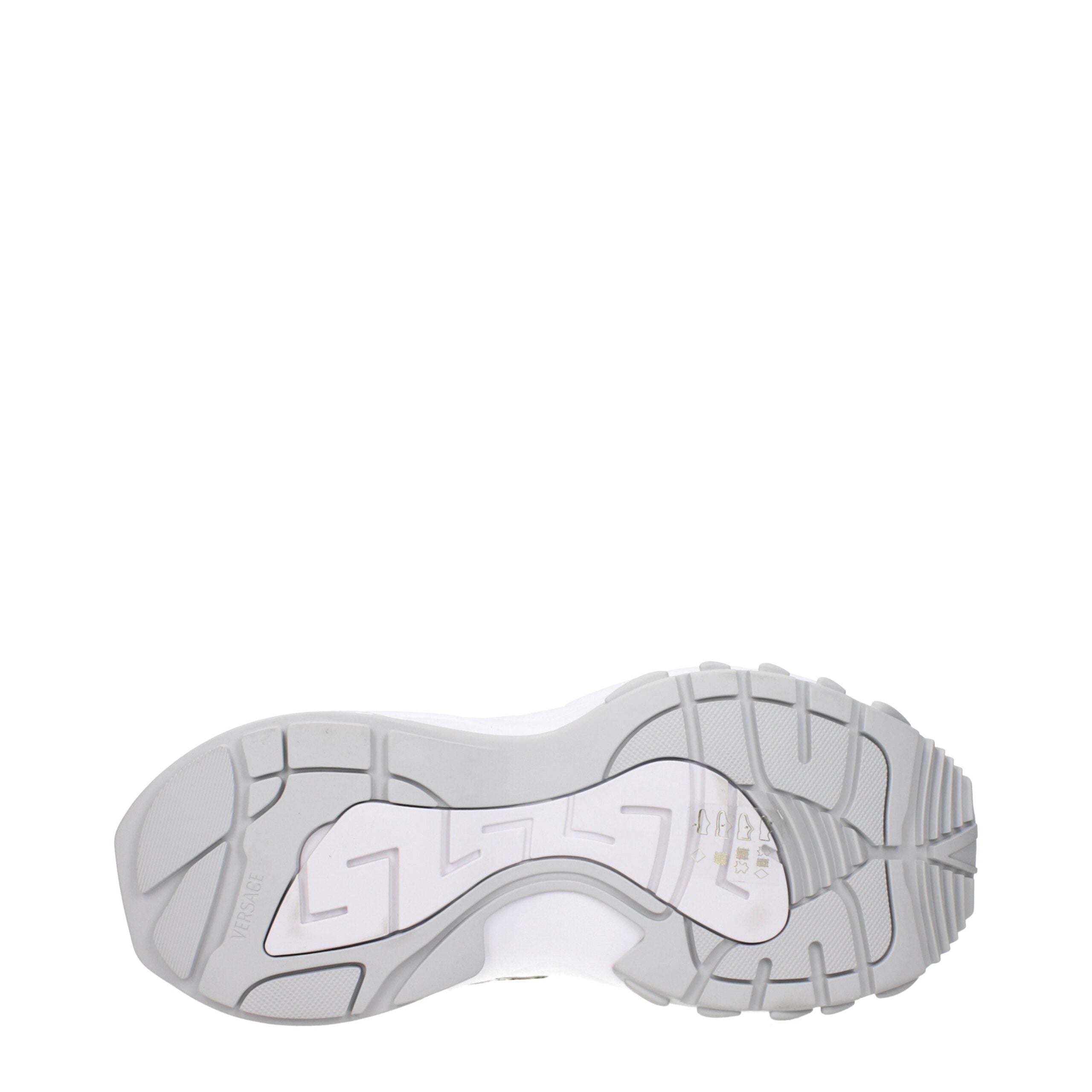 Versace Goldene Stoff-Sneaker mit niedrigem Schaft