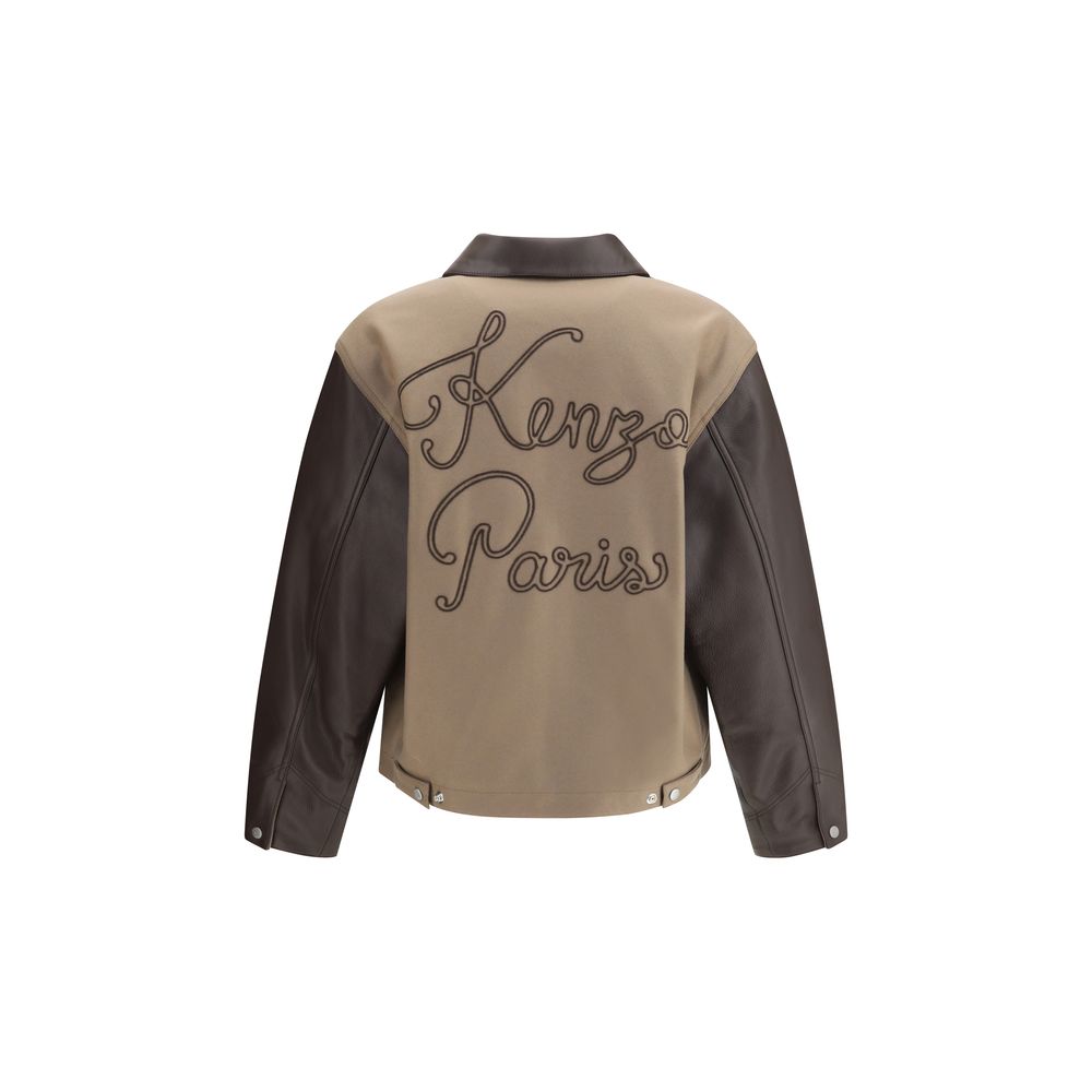 Kenzo Braune Lederjacke