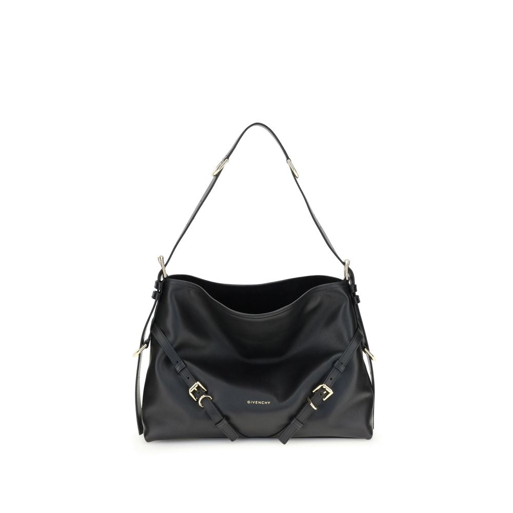 Givenchy Schwarze Schultertasche aus Kalbsleder Bos Taurus
