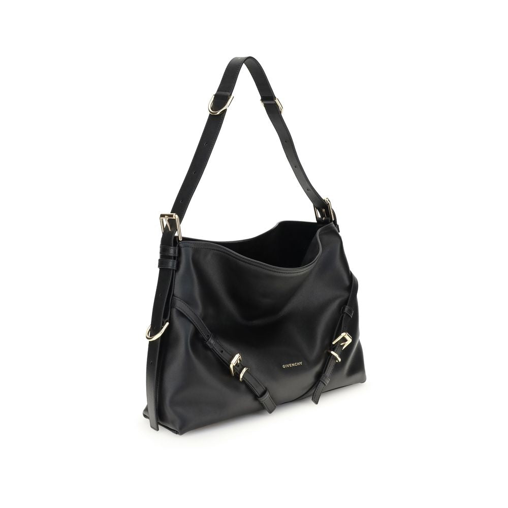 Givenchy Schwarze Schultertasche aus Kalbsleder Bos Taurus
